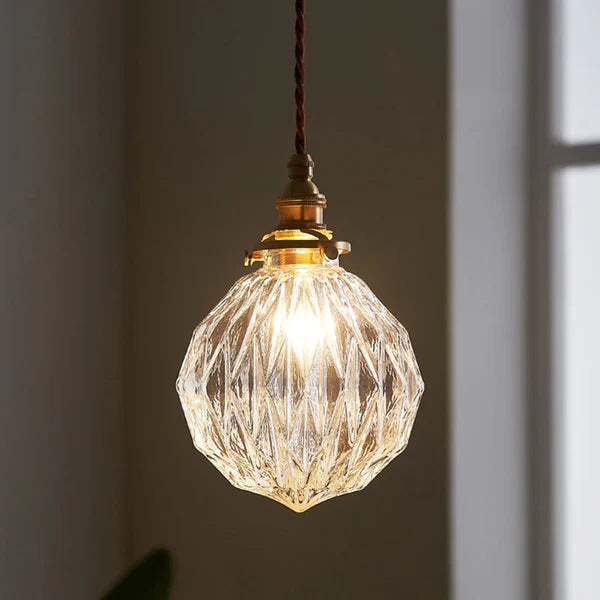 Textured Glass Light Fixture