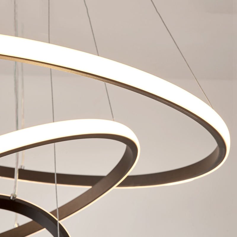 Contemporary Spiral Pendant Light