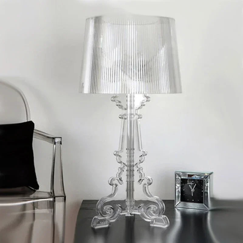 Acrylic Lamp Shade and Base View