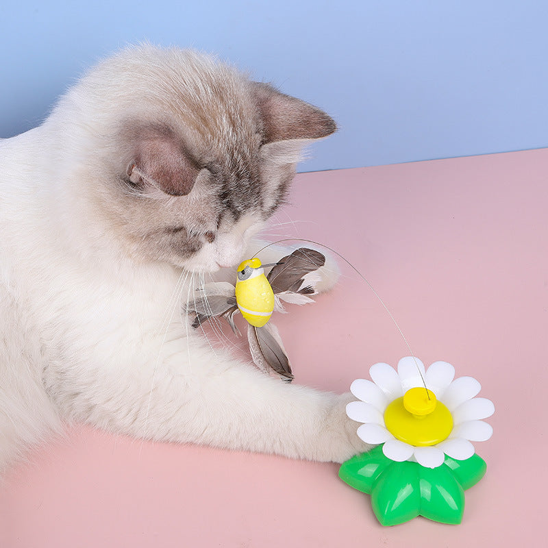 Butterfly Toy for Cats Side Angle