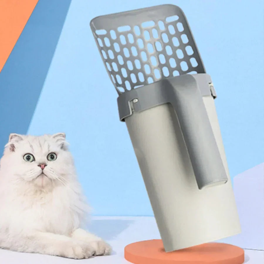 Litter Scoop with Bag Holder and Lock