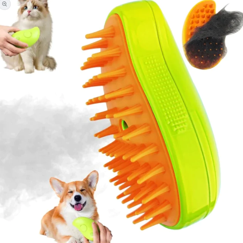Grooming Brush with Steam Feature