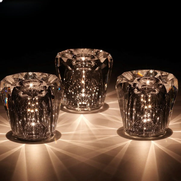 Crystal LED Light Effect on Table