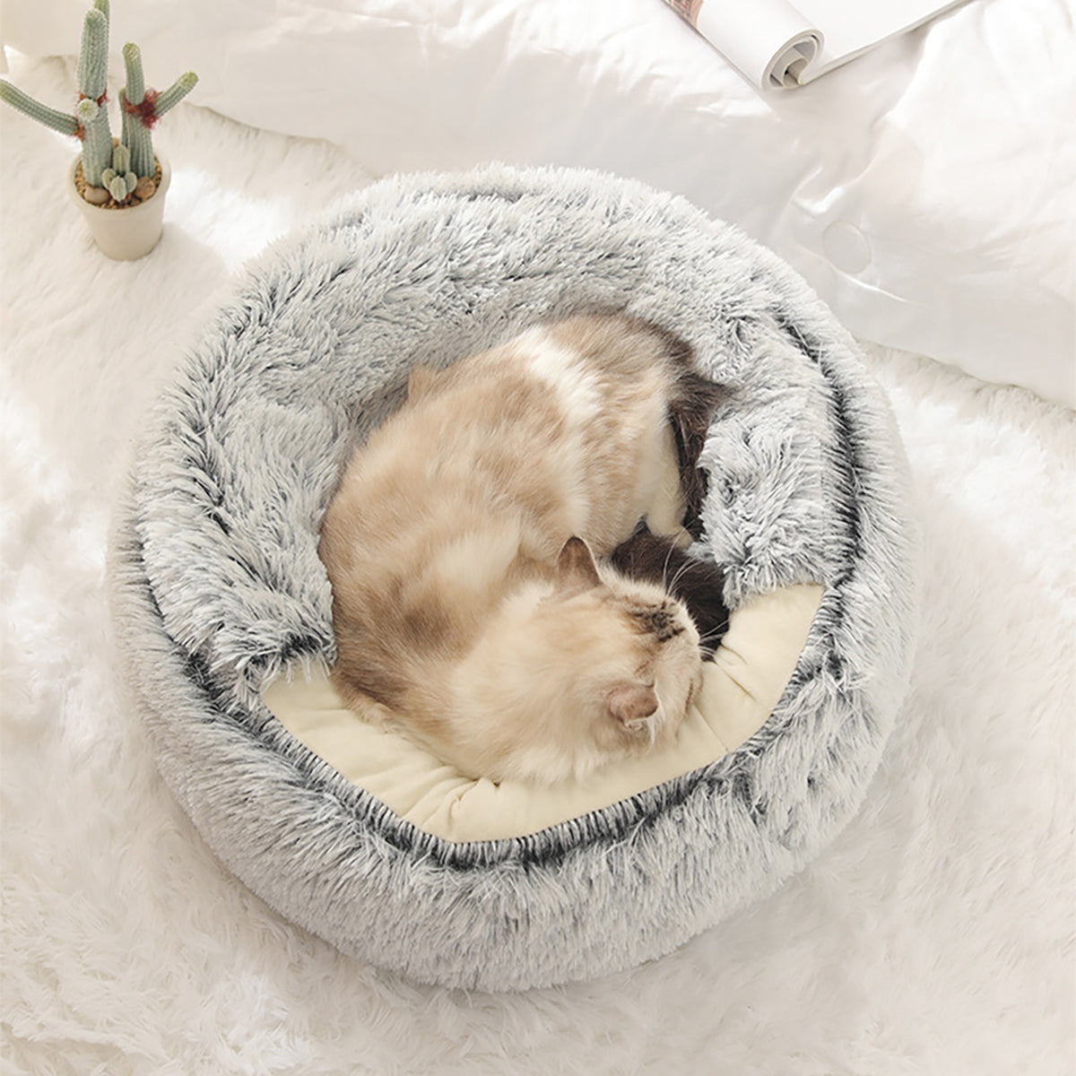 Empty Plush Pet Bed